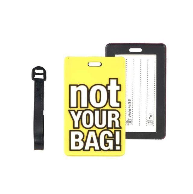 Luggage Tag - Not Your Bag Yellow