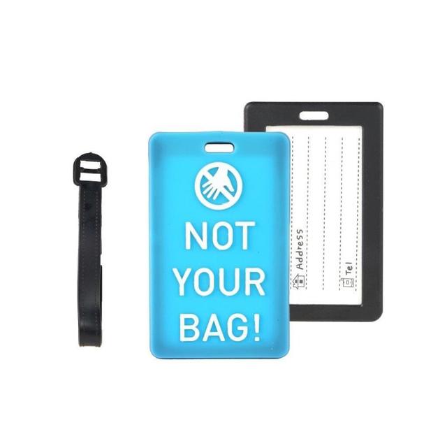 Luggage Tag - Not Your Bag Blue