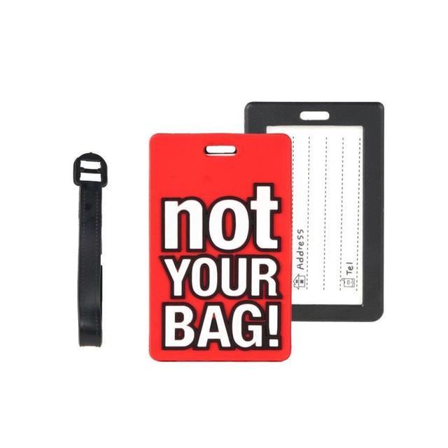 Luggage Tag - Not Your Bag Red