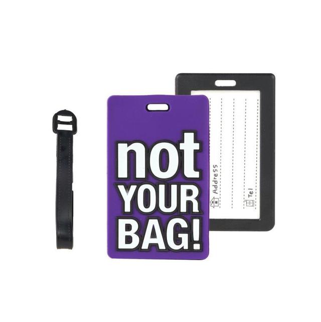 Luggage Tag - Not Your Bag Purple
