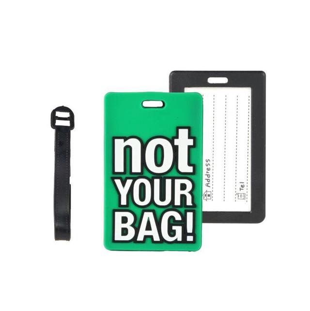 Luggage Tag - Not Your Bag Green