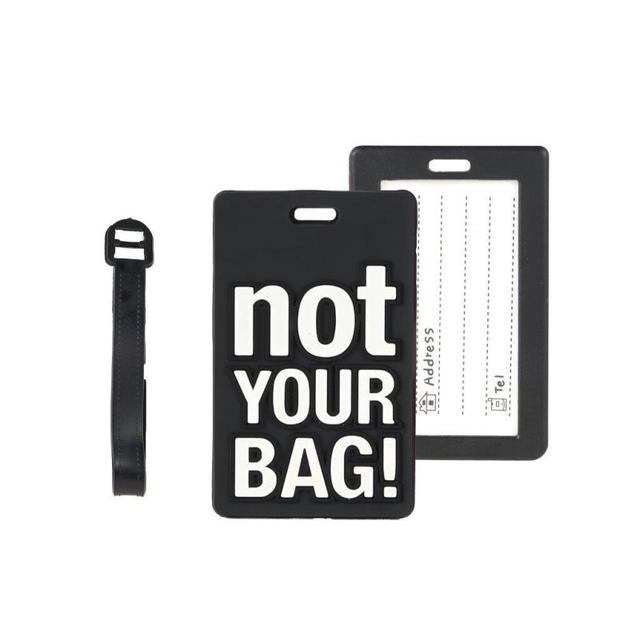 Luggage Tag - Not Your Bag Black