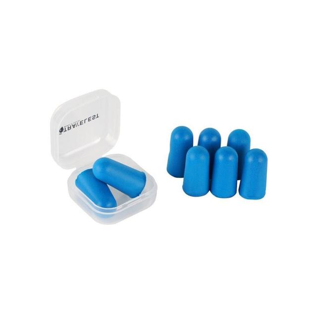 4 Pairs Foam Ear Plugs with case   Blue